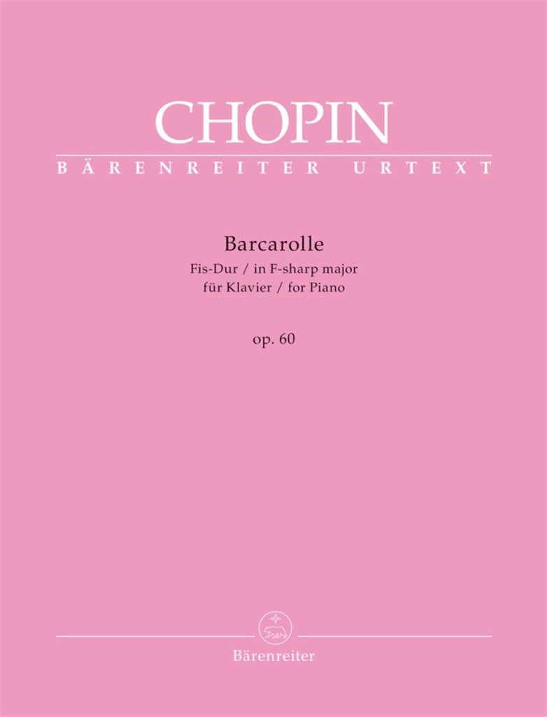 Barcarolle Für Klavier Fis-dur Op. 60
